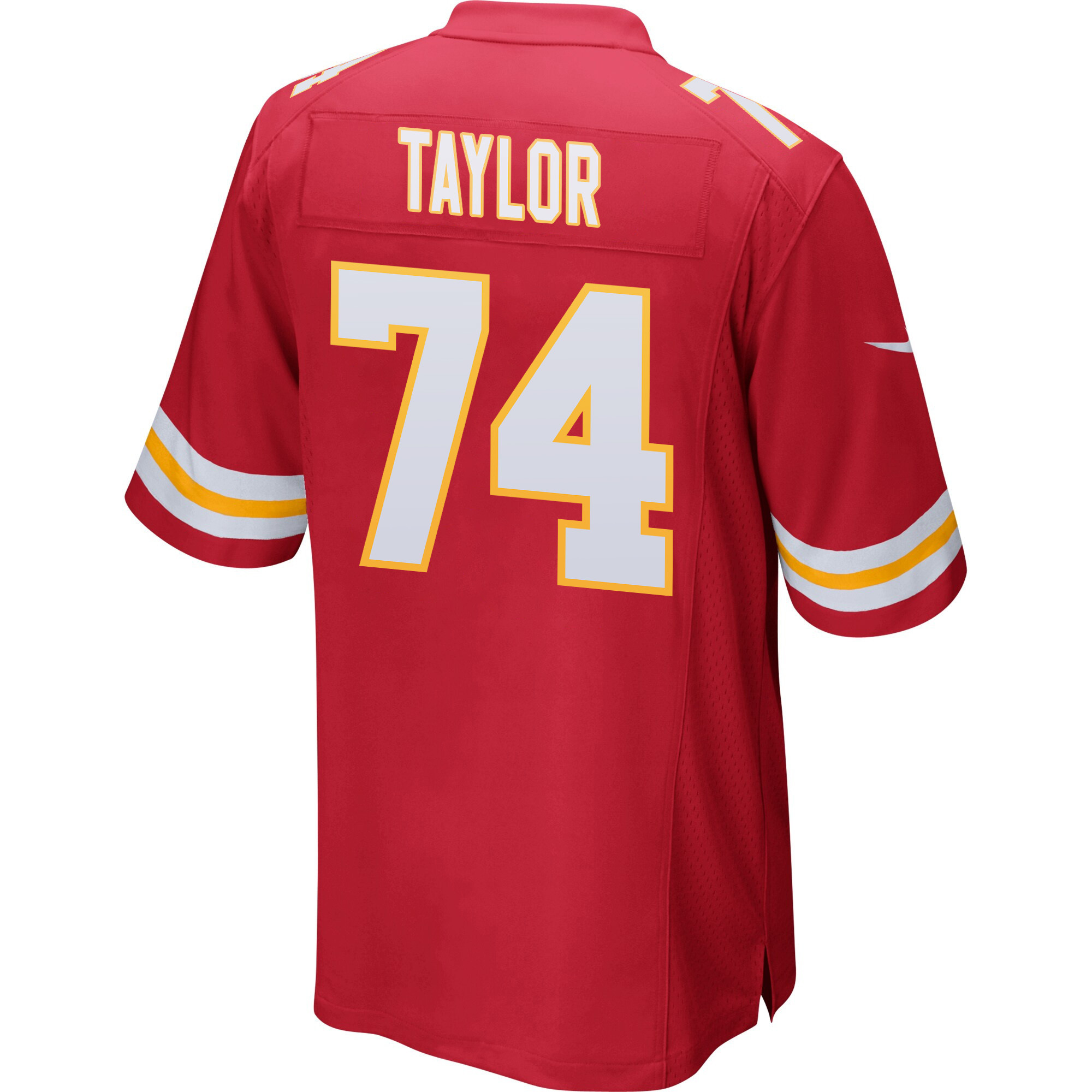 Jawaan Taylor 74 Kansas City Chiefs Super Bowl LVIII Champions 4 Stars Patch Game Men Jersey - Red