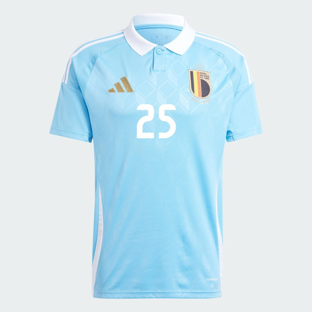 Jeremy Doku Belgium Euro 2024 Blue Away Jersey