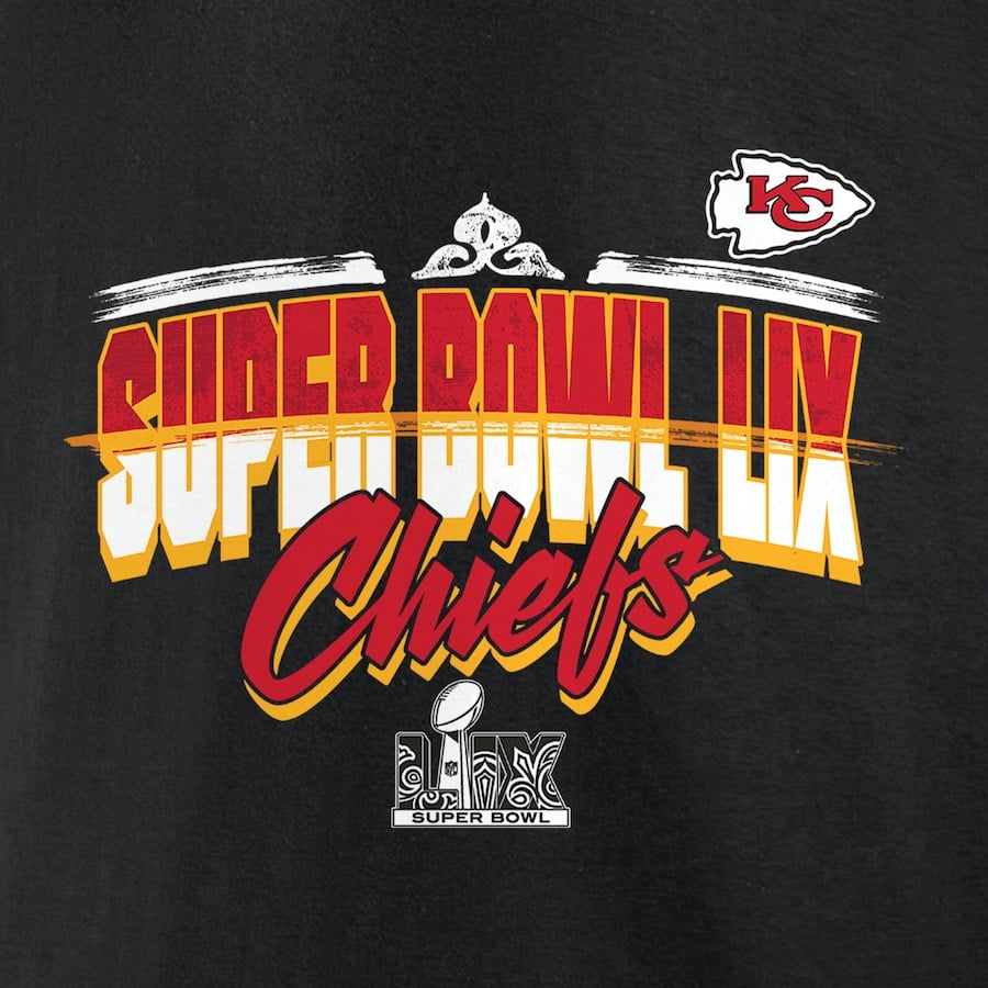 Jody Fortson 89 Kansas City Chiefs Super Bowl LIX T-Shirt - Black