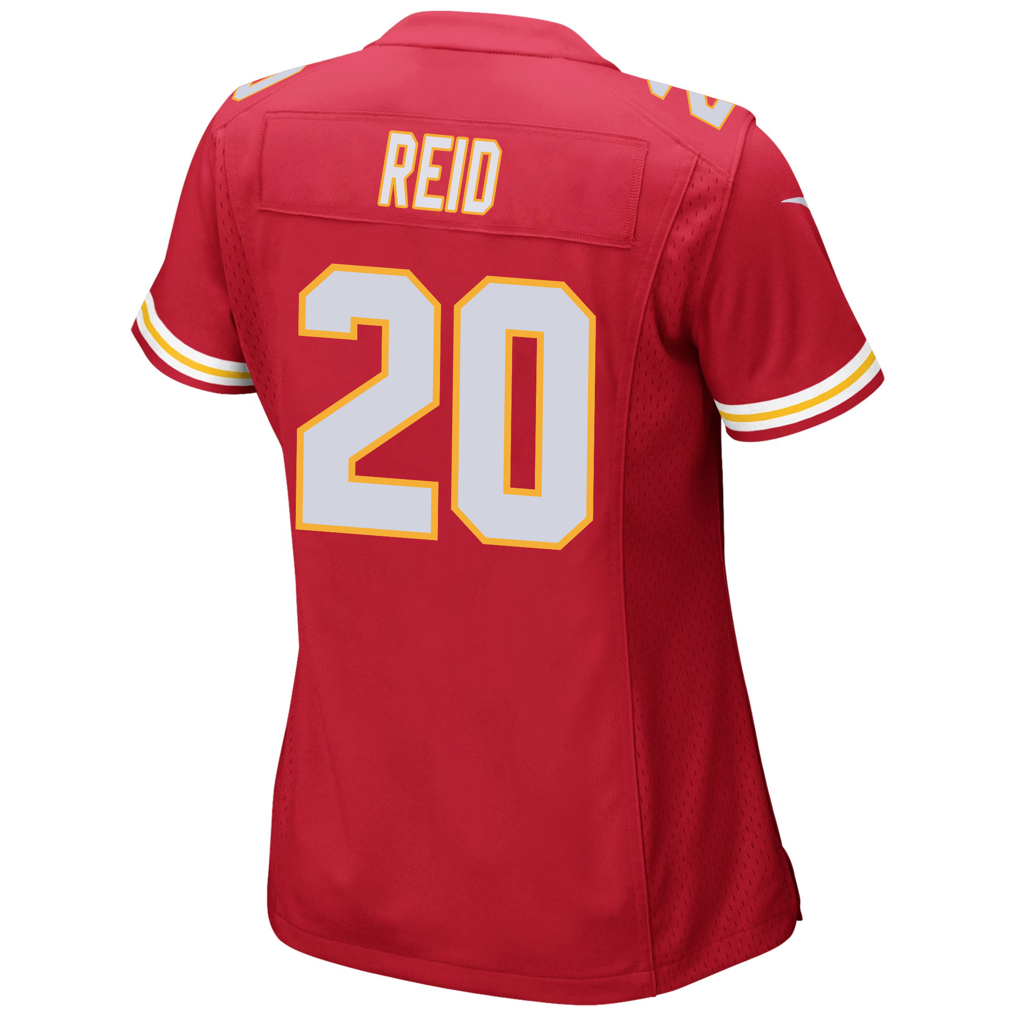 Justin Reid 20 Kansas City Chiefs Super Bowl LVIII Champions 4 Stars Patch Game Women Jersey - Red