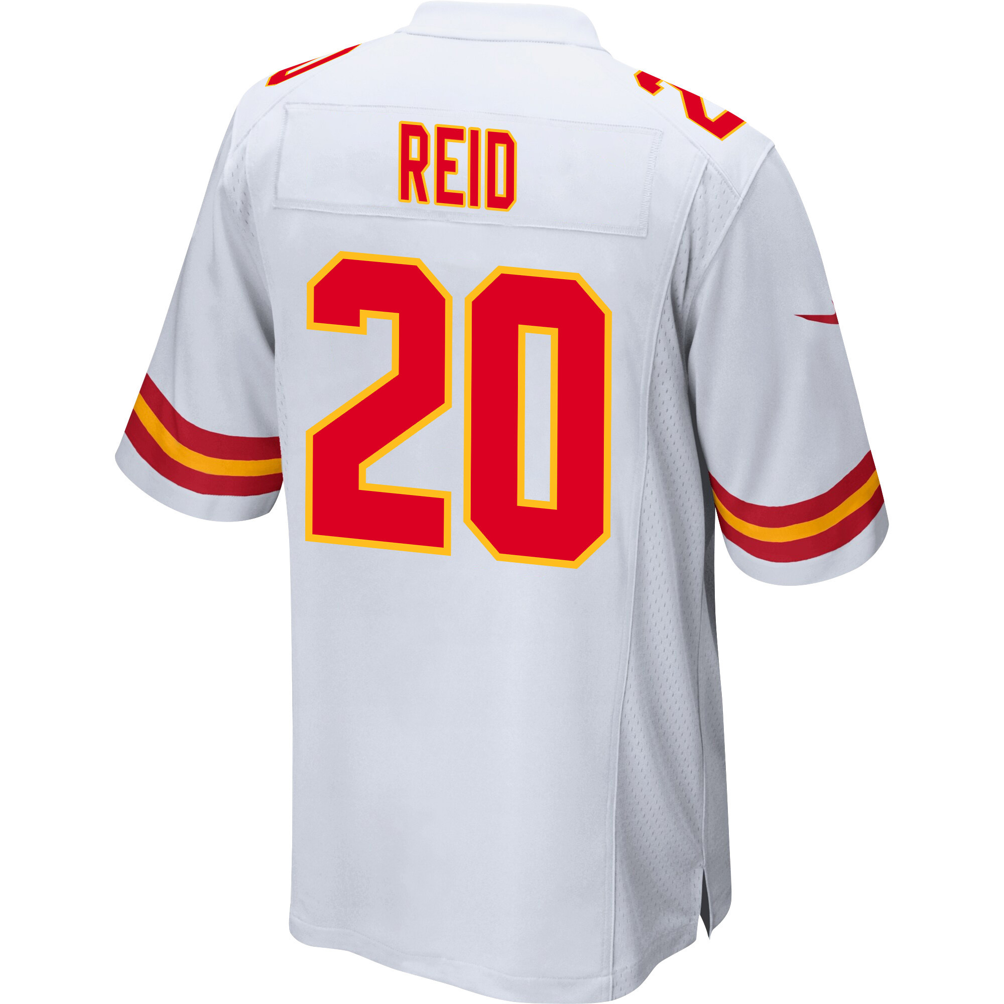Justin Reid 20 Kansas City Chiefs Super Bowl LVIII Champions 4X Game Men Jersey - White