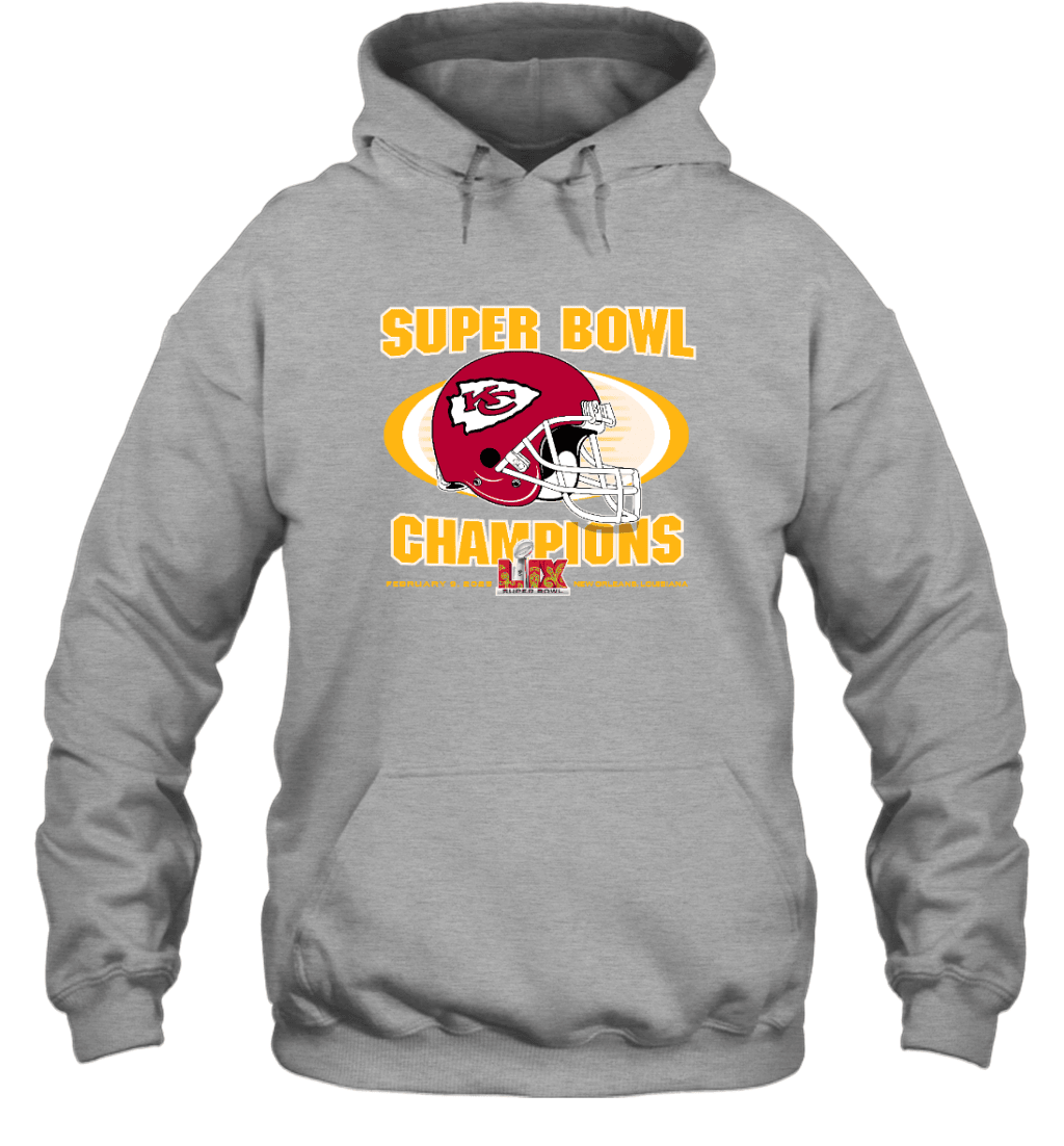 Kansas City Chiefs Super Bowl LIX 2024 Champions 2D Hoodie  V24