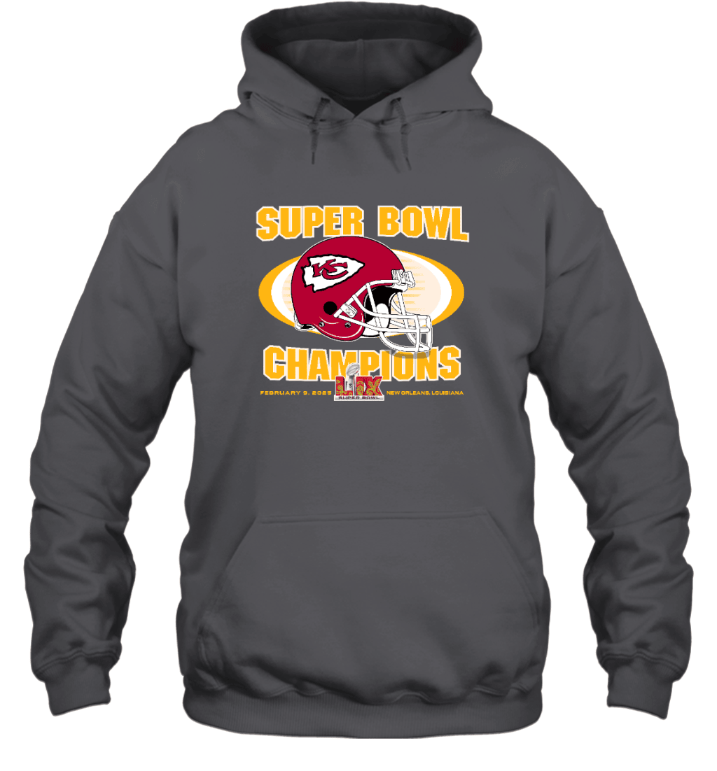 Kansas City Chiefs Super Bowl LIX 2024 Champions 2D Hoodie  V24