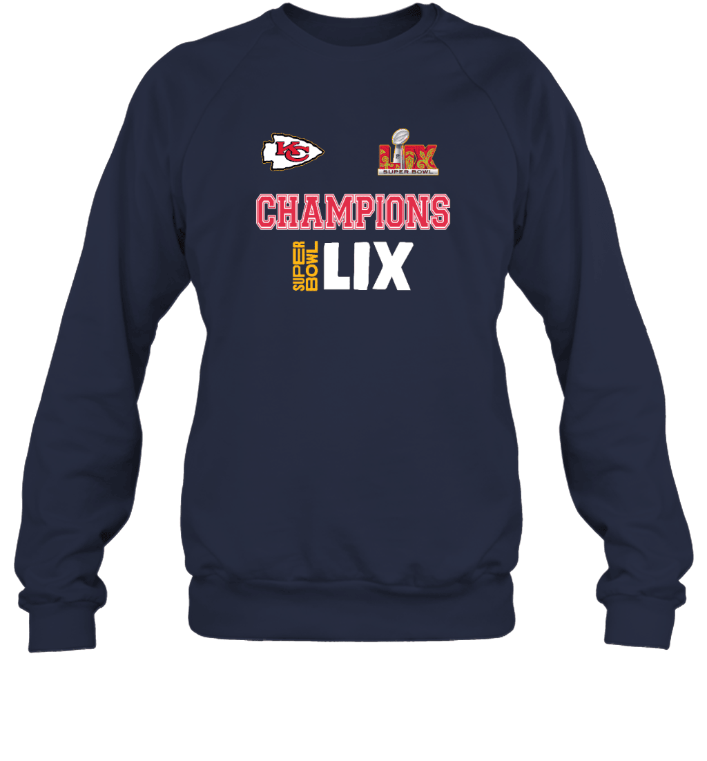 Kansas City Chiefs Super Bowl LIX 2024 Champions 2D Sweatshirt V16