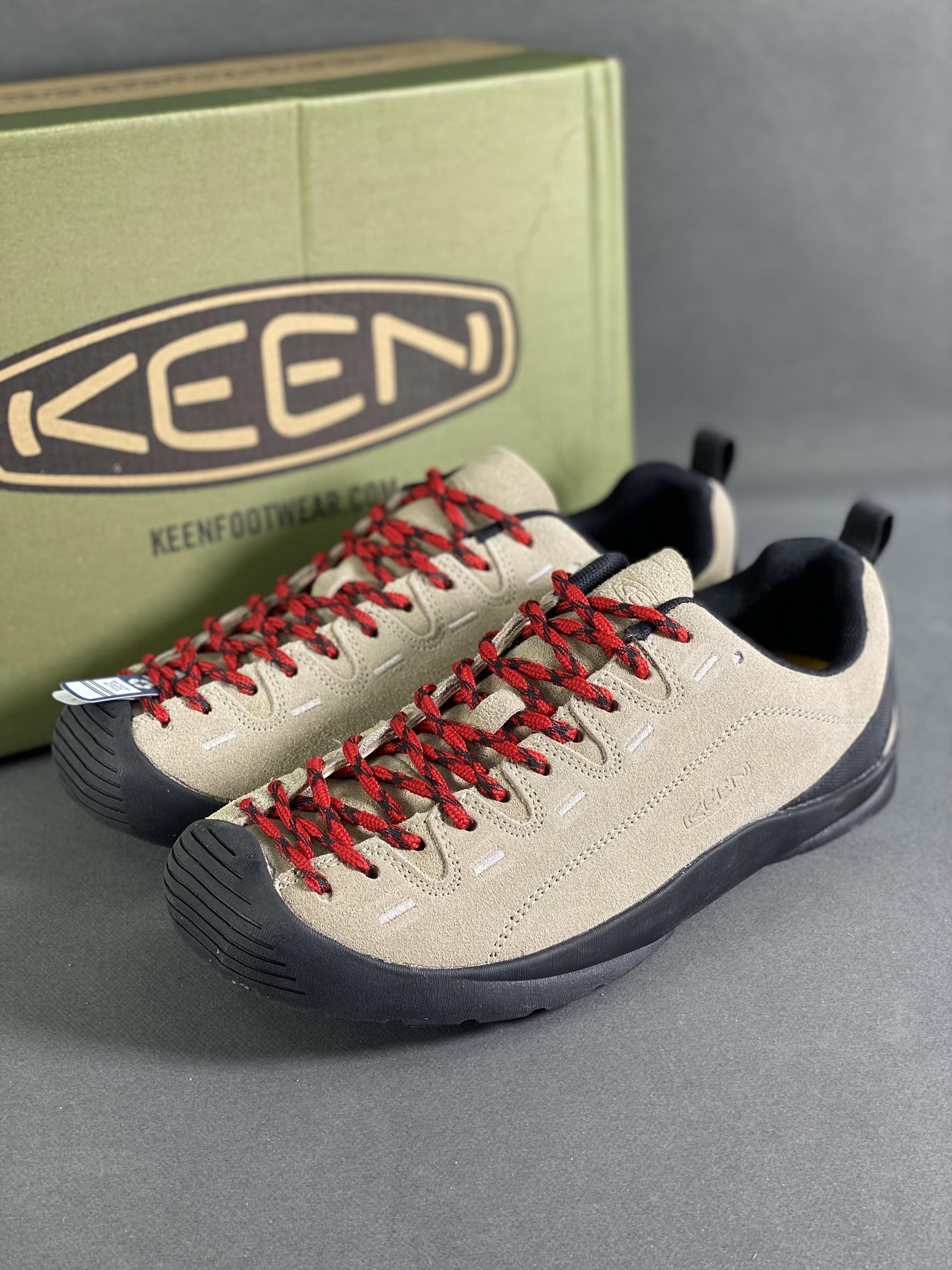 Keen Jasper Rocks SP Jasper urban series retro low-cut lace-up outdoor style camping hiking and mountaineering sports training shoes Item number: 1026592 Size: 36-44 (with half size) The original last type development paper version uses solid-color suede leather shoes Surface material 9