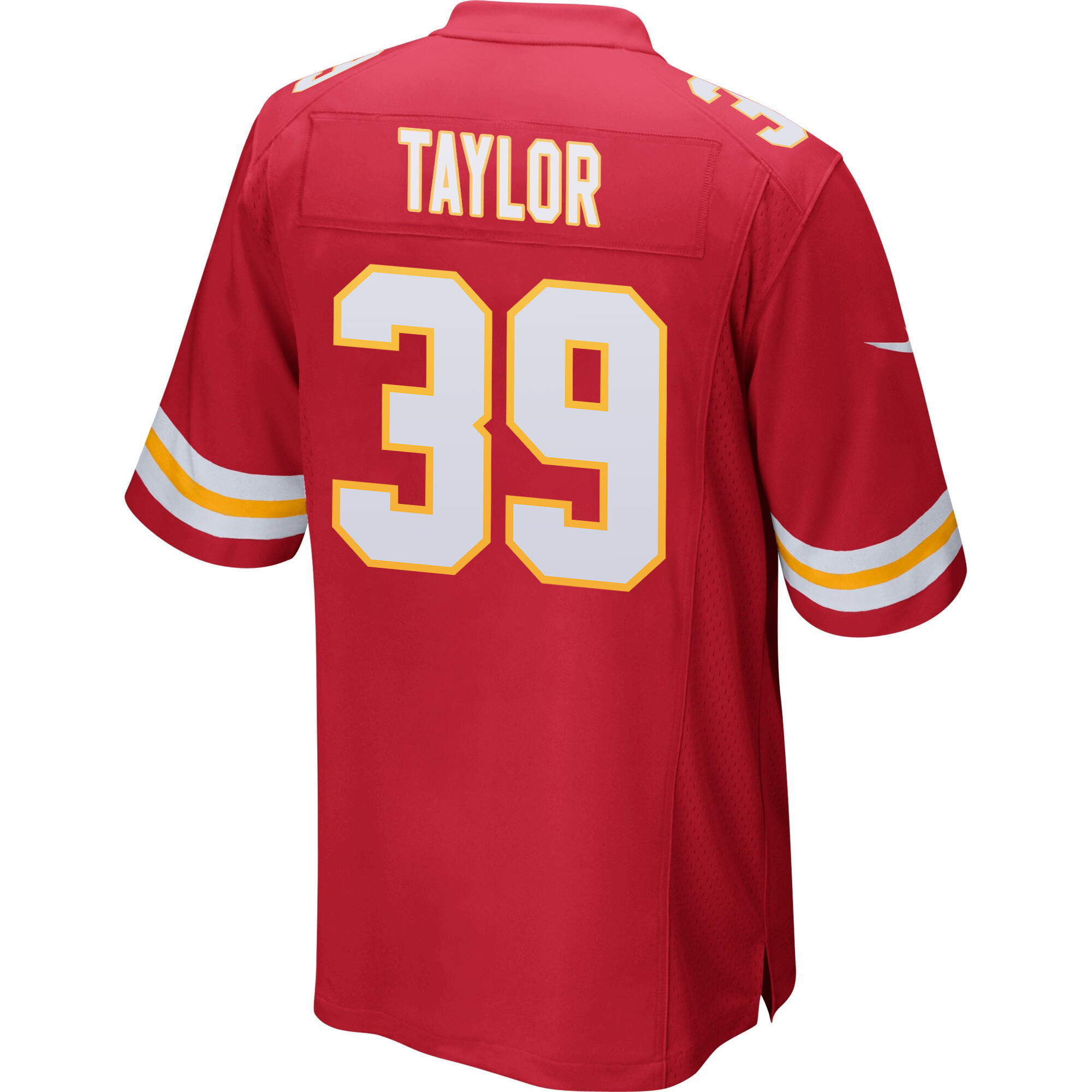 Keith Taylor 39 Kansas City Chiefs Super Bowl LVIII Champions 4 Stars Patch Game Men Jersey - Red