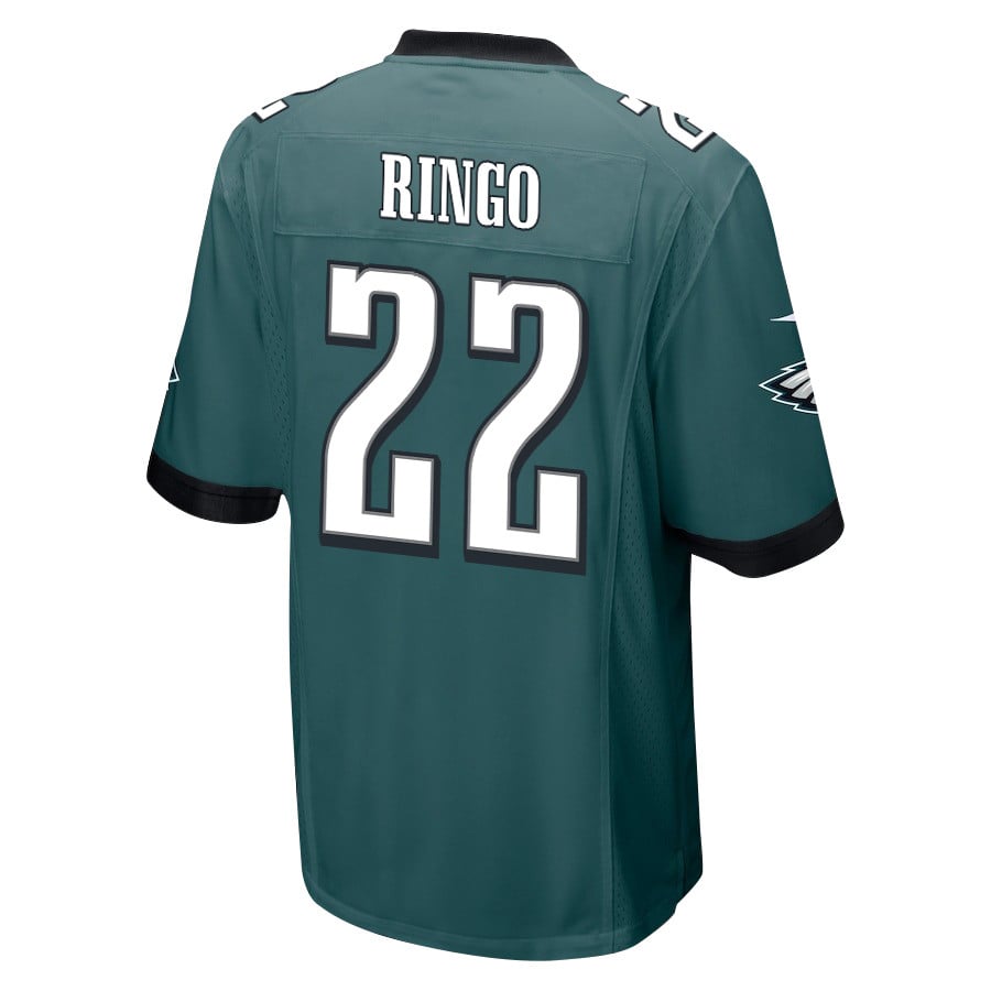 Kelee Ringo 22 Philadelphia Eagles Super Bowl LIX New Orleans Patch Game Men Jersey – Midnight Green