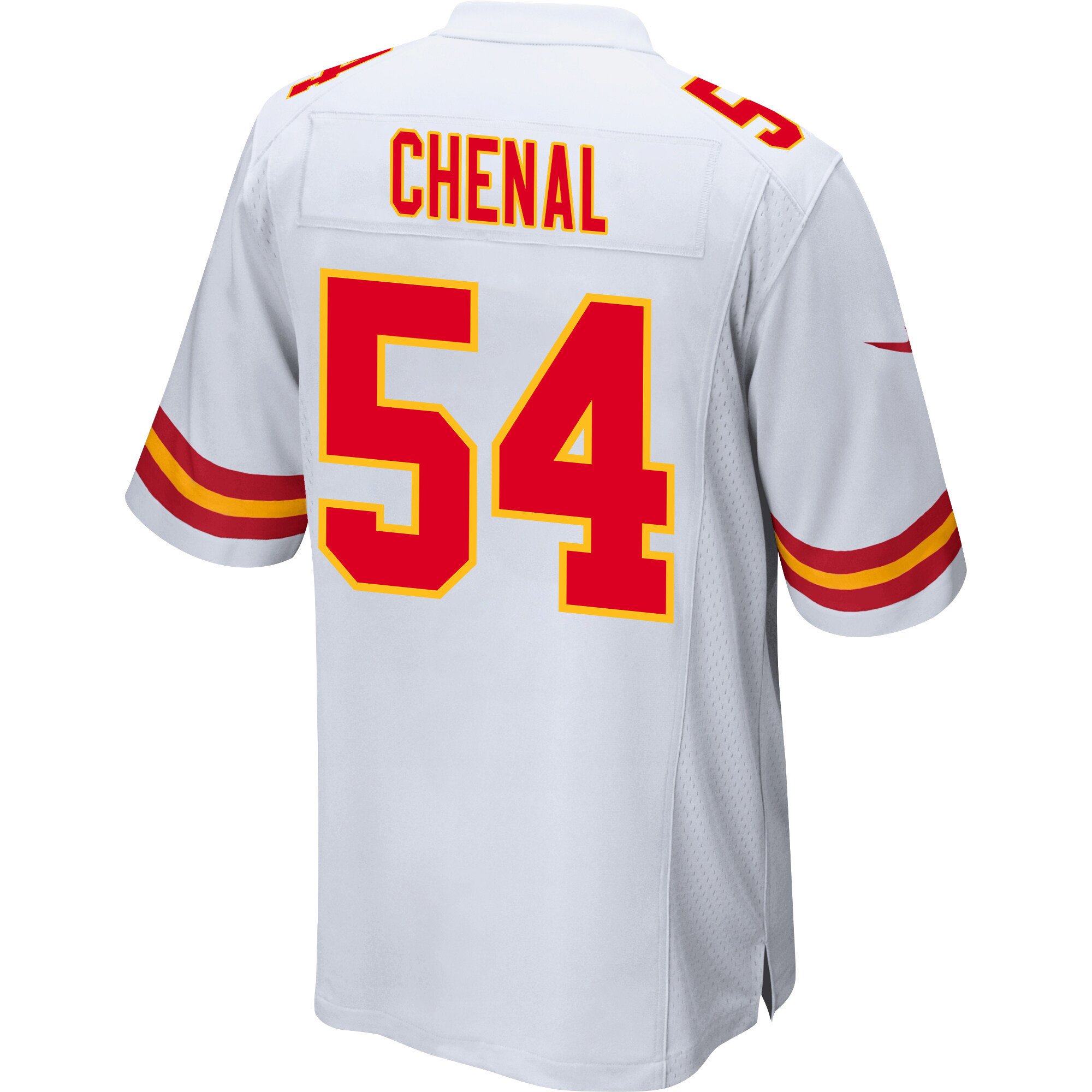 Leo Chenal 54 Kansas City Chiefs Super Bowl LVIII Champions 4 Stars Patch Game Men Jersey - White