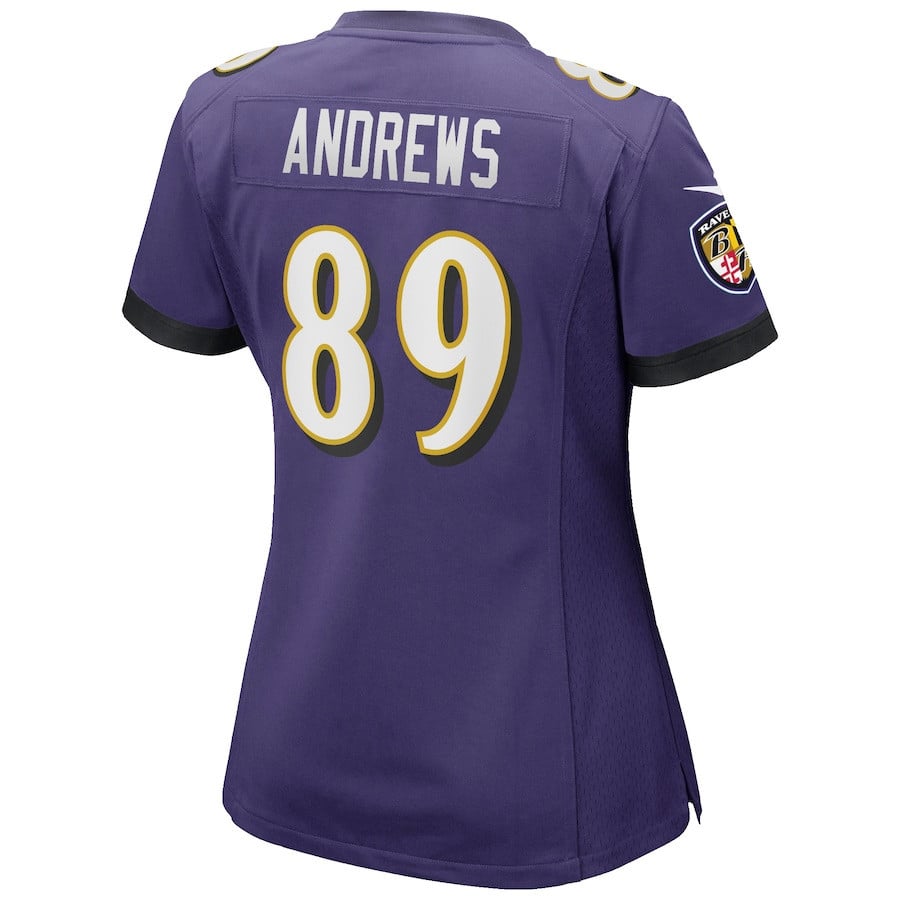 Mark Andrews #89 Baltimore Ravens Super Bowl LIX Women's Jersey - Purple