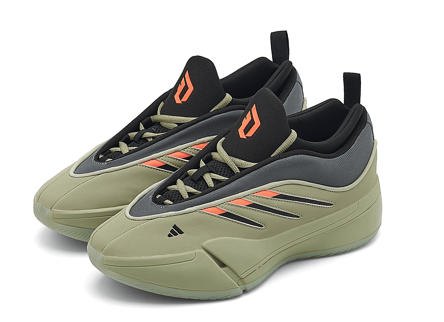 Men's Adidas Dame 9 7-13 Green Black Shoes