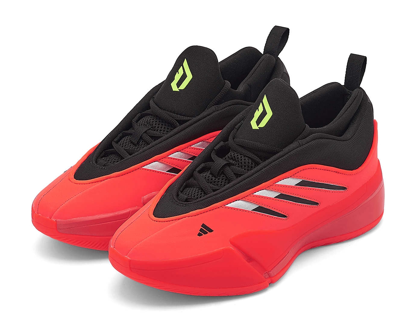 Men's Adidas Dame 9 7-13 Red Black Shoes