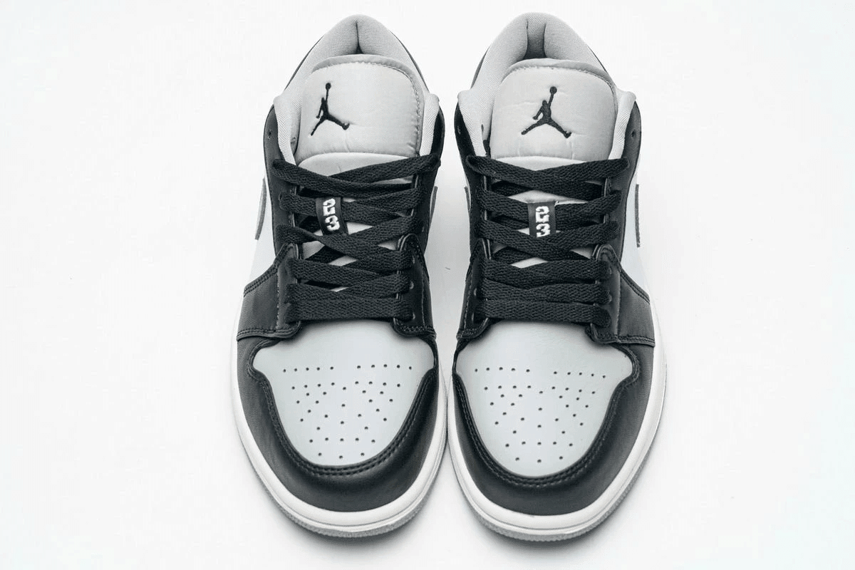 Men's Air Jordan 1 Low Black Smoke Grey Shoes