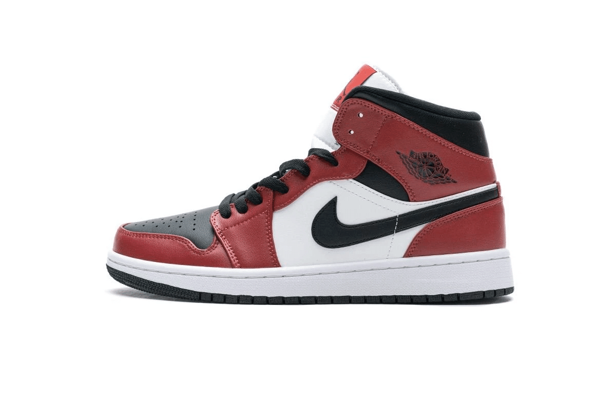 Men's Air Jordan 1 Mid Gym Red Shoes