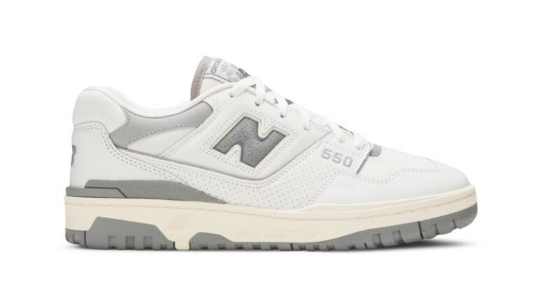 Men's New Balance 550 Aime Leon Dore White Grey Shoes