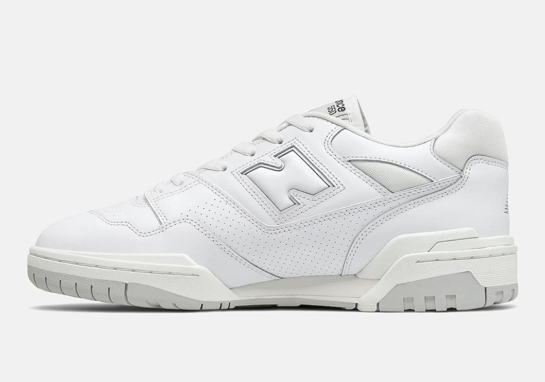 Men's New Balance 550 White Grey Shoes
