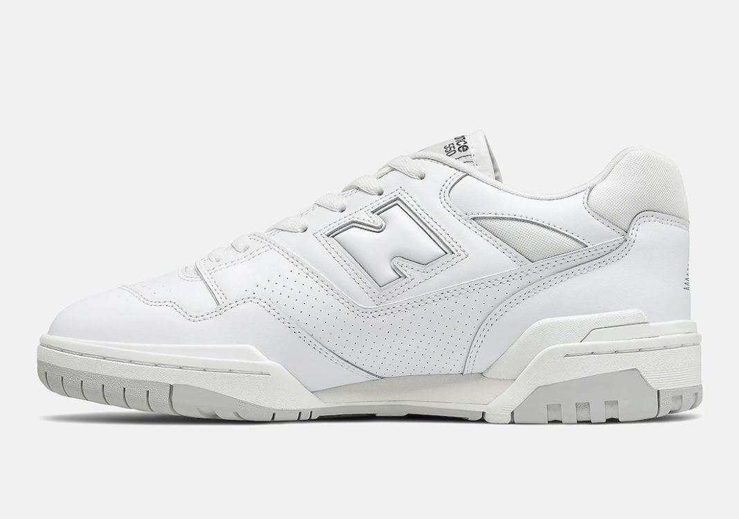 Men's New Balance 550 White Grey Shoes