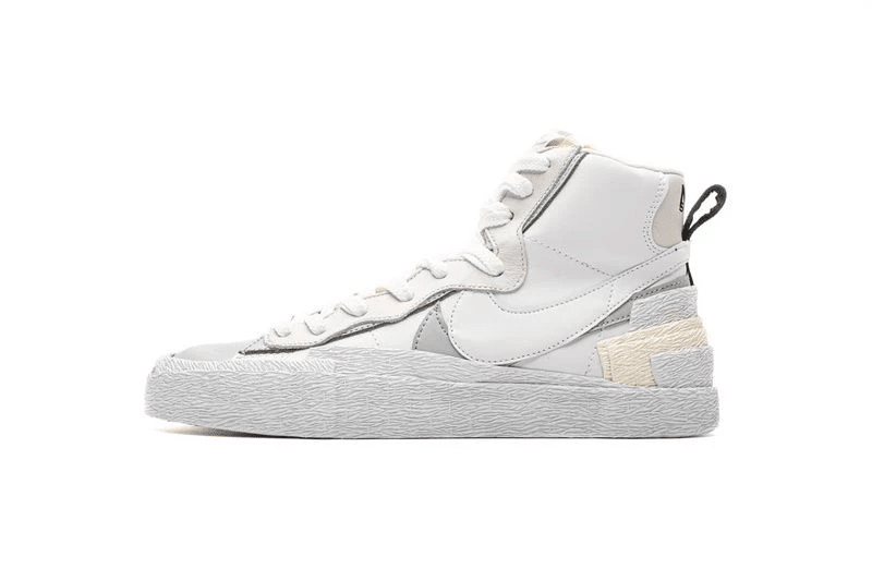 Men's Sacai x Blazer Mid White Grey Shoes