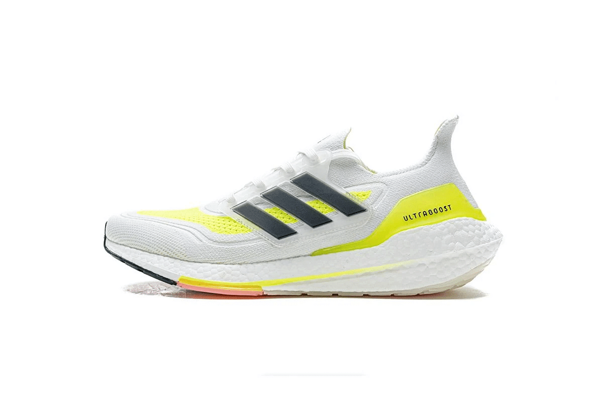 Men's Ultraboost 21 7.0 White Yellow Black Shoes