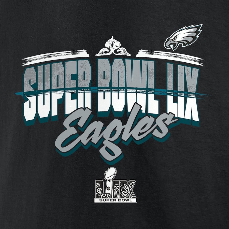 Moro Ojomo 97 Philadelphia Eagles Super Bowl LIX T-Shirt - Black