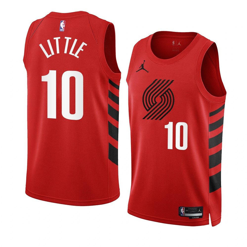 Nassir Little Portland Trail Blazers 2022-23 Statement Edition Red Swingman Jersey
