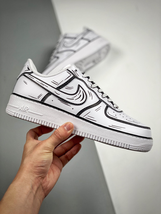 Nike Air Force 1 07 Low Hand drawn White