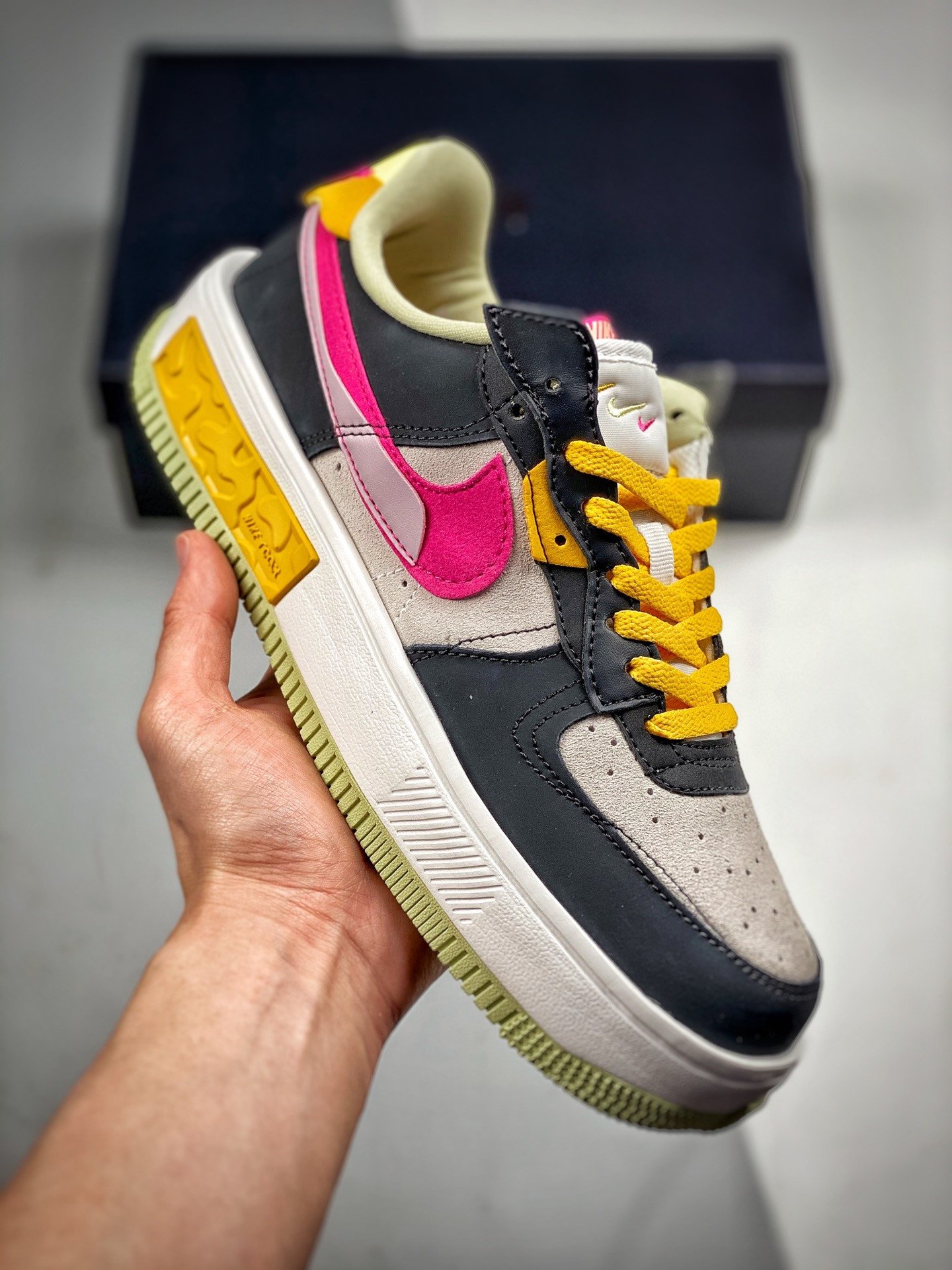 Nike Air Force 1 Fontanka Off Noir/Pink Prime-Summit White DR7880-001