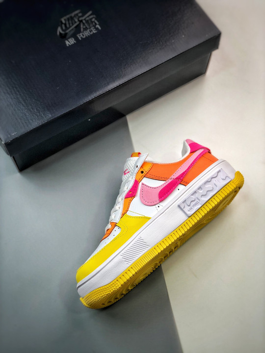Nike Air Force 1 Fontanka White Yellow Pink DX2675-100