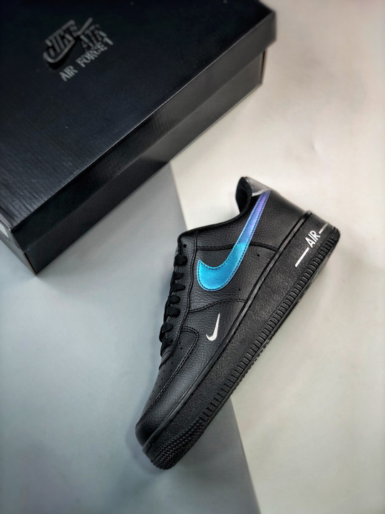 Nike Air Force 1 Low Black Blue Lightning FD0654-001