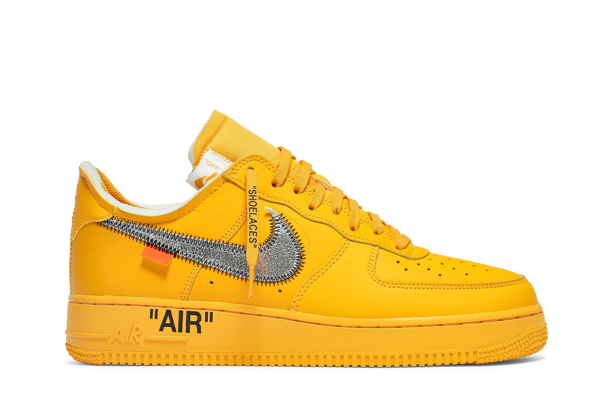 Nike Air Force 1 Low Off-White ICA University Gold Classic Kicks