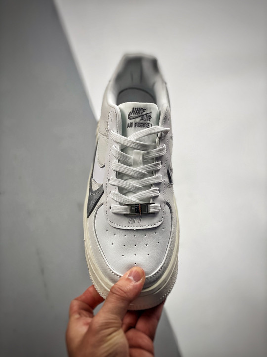 Nike Air Force 1 PLT.AF.ORM White/Wolf Grey/Metallic Silver