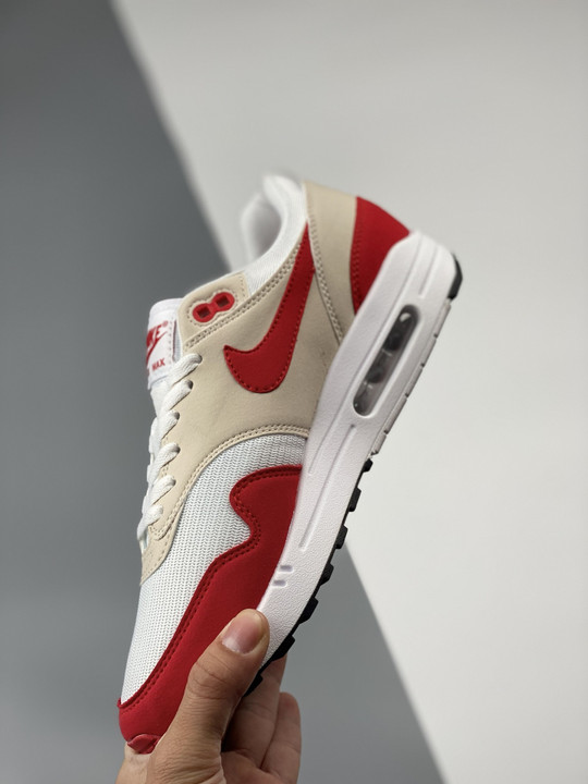 Nike Air Max 1 Anniversary White/University Red 908375-103