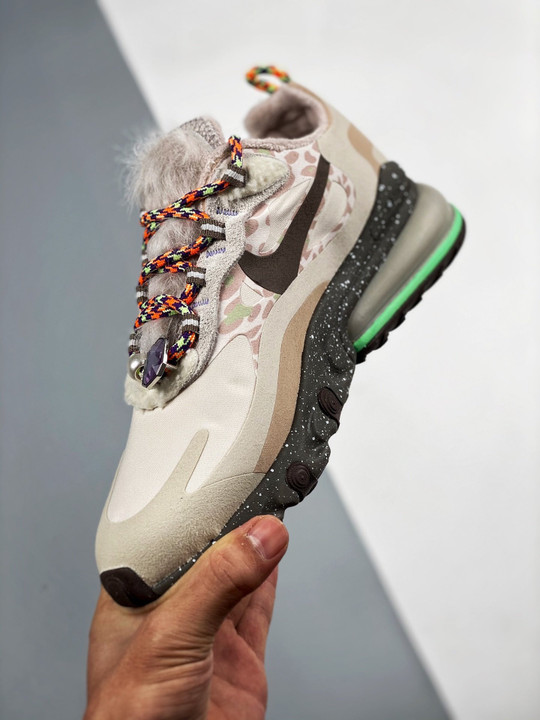 Nike Air Max 270 React Light Tan Baroque Brown