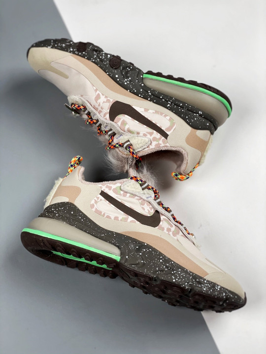 Nike Air Max 270 React Light Tan Baroque Brown