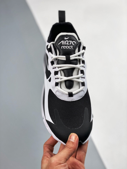 Nike Air Max 270 React White Black CT1646-100