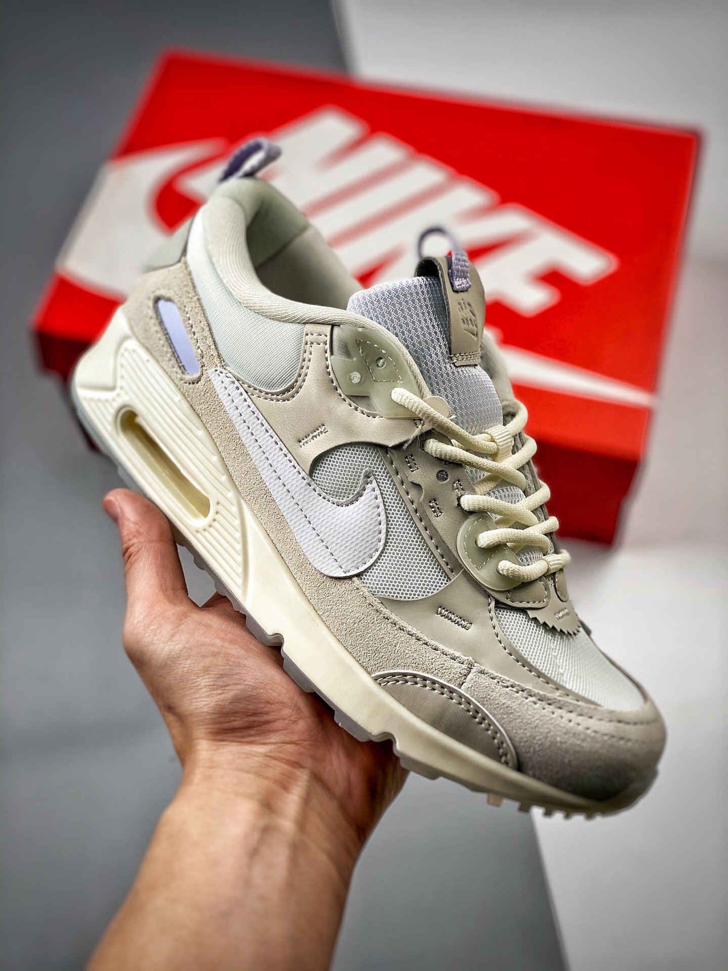 Nike Air Max 90 Futura Summit White/Light Bone-Phantom