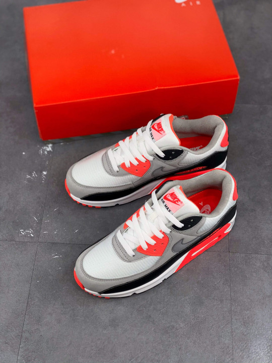 Nike Air Max 90 OG Infrared White/Black-Cool Grey-Radiant Red