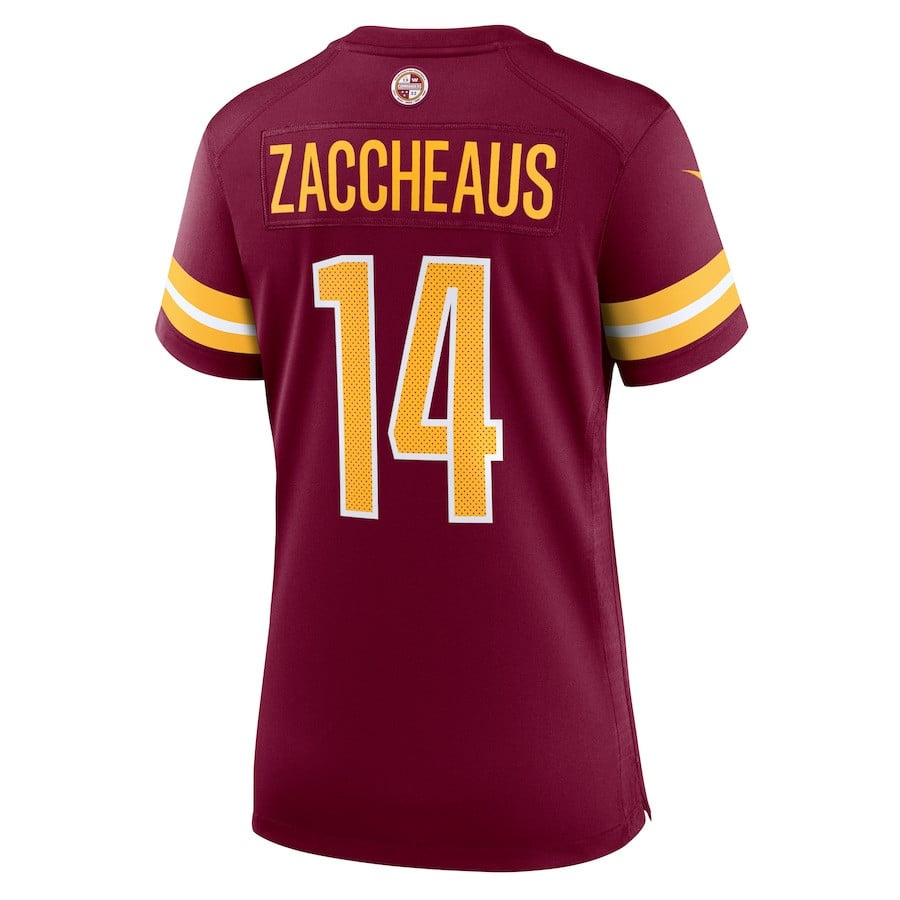 Olamide Zaccheaus #14 Washington Commanders Super Bowl LIX Women's Jersey - Burgundy