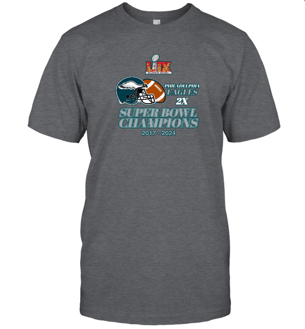 Philadelphia Eagles Super Bowl LIX 2024 Champions 2D T shirt V18