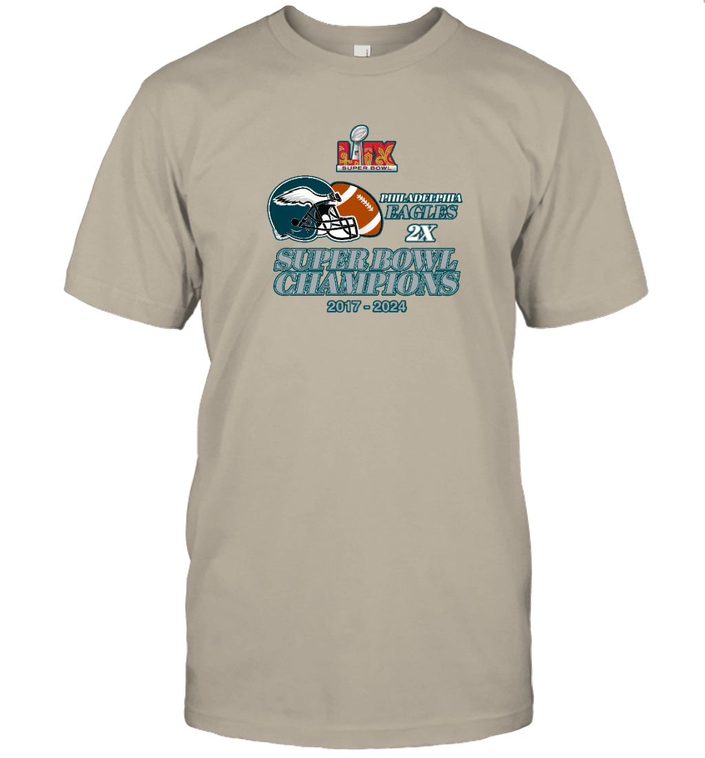 Philadelphia Eagles Super Bowl LIX 2024 Champions 2D T shirt V18