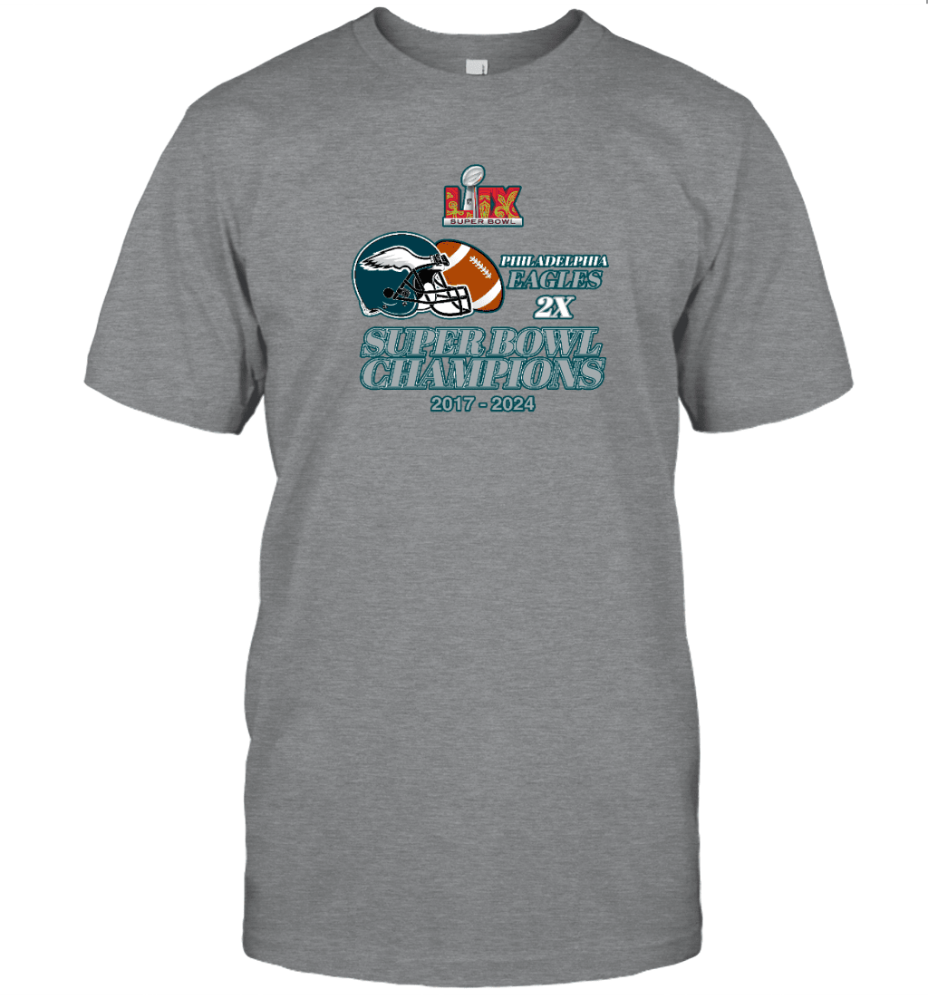 Philadelphia Eagles Super Bowl LIX 2024 Champions 2D T shirt V18
