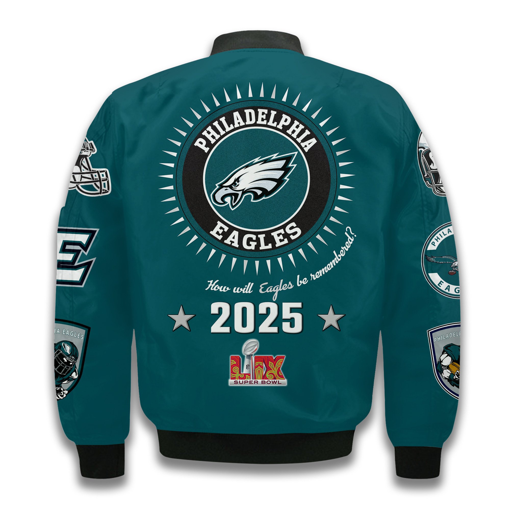 Philadelphia Eagles Super Bowl LIX Celebrate The Champions Bomber Jacket