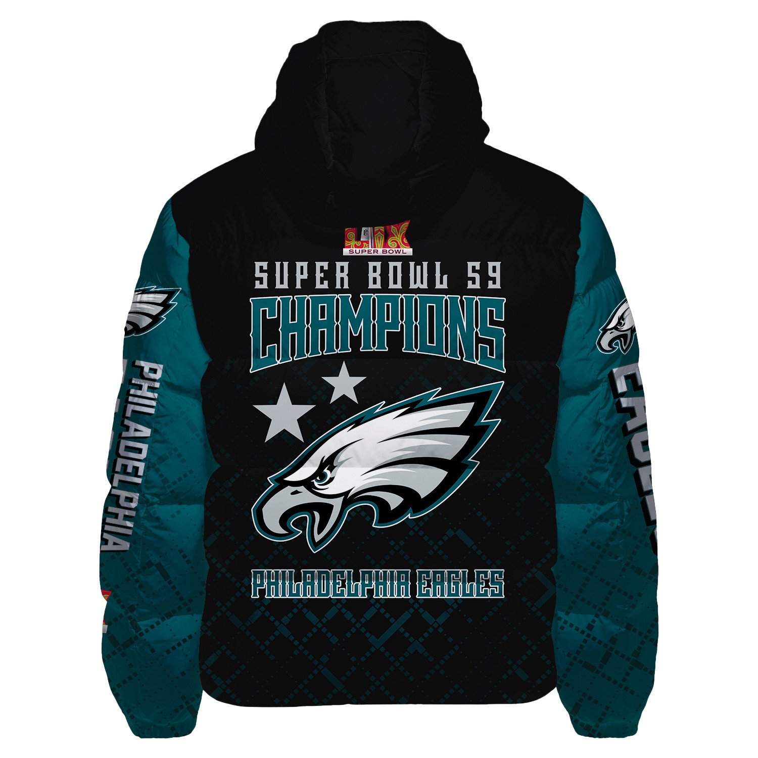Philadelphia Eagles Super Bowl LIX Champions The Reign Begins Down Jacket