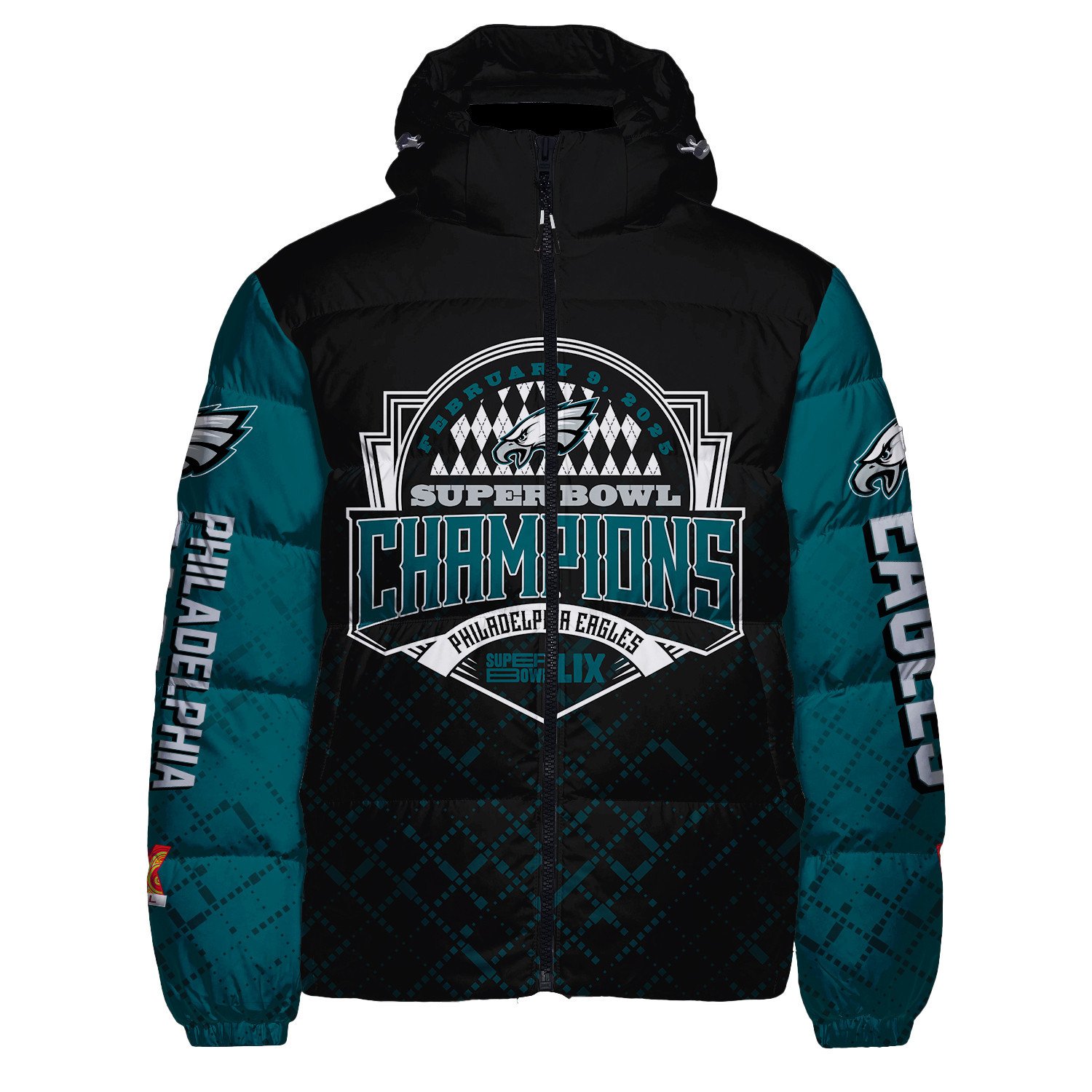 Philadelphia Eagles Super Bowl LIX Champions The Reign Begins Down Jacket