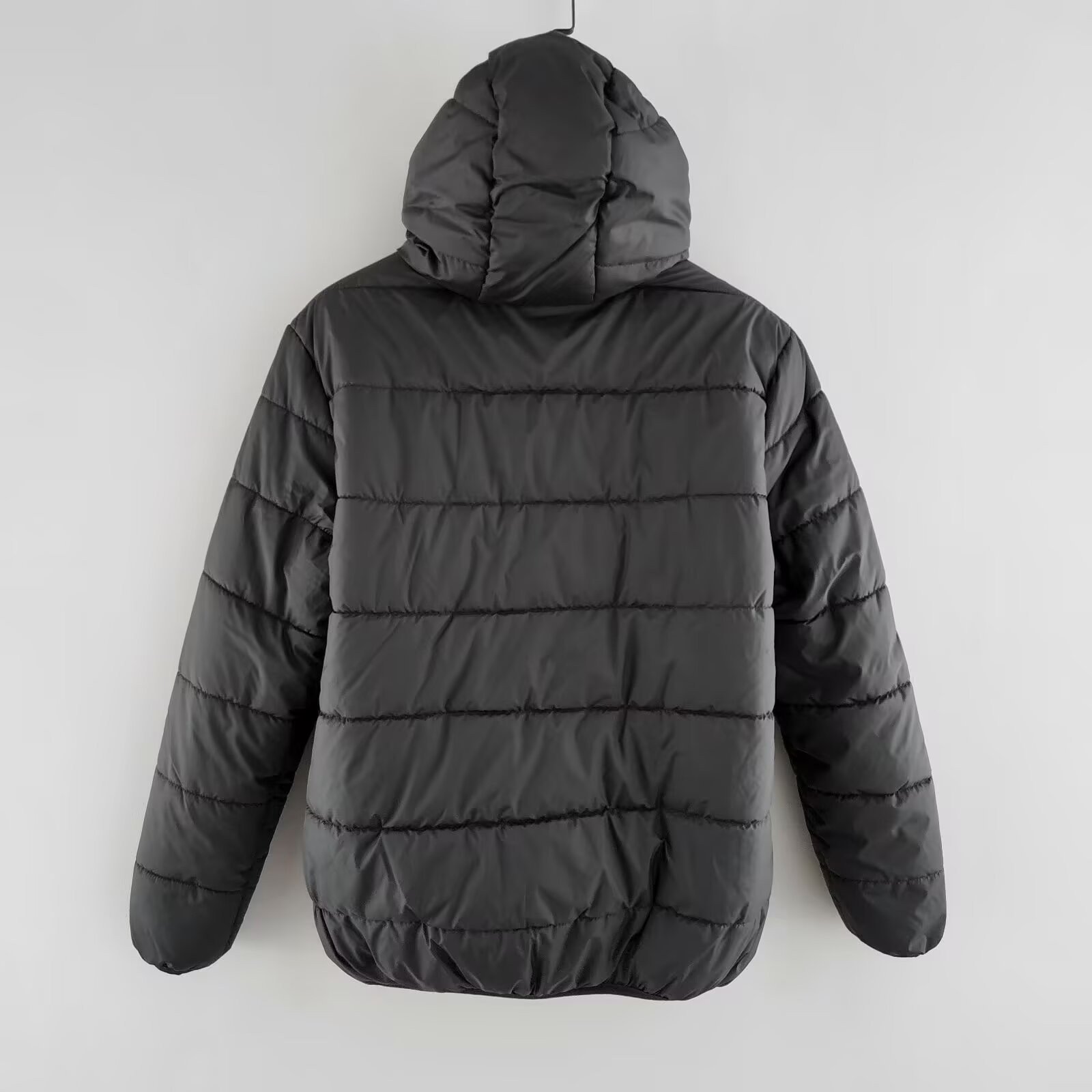 Philadelphia Eagles Super Bowl LIX Patch Hooded Puffer Jacket – Black