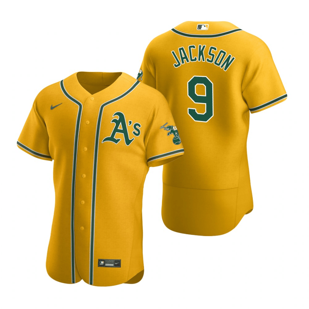 Reggie Jackson Oakland Athletics Alternate Gold Baseball Player Jersey