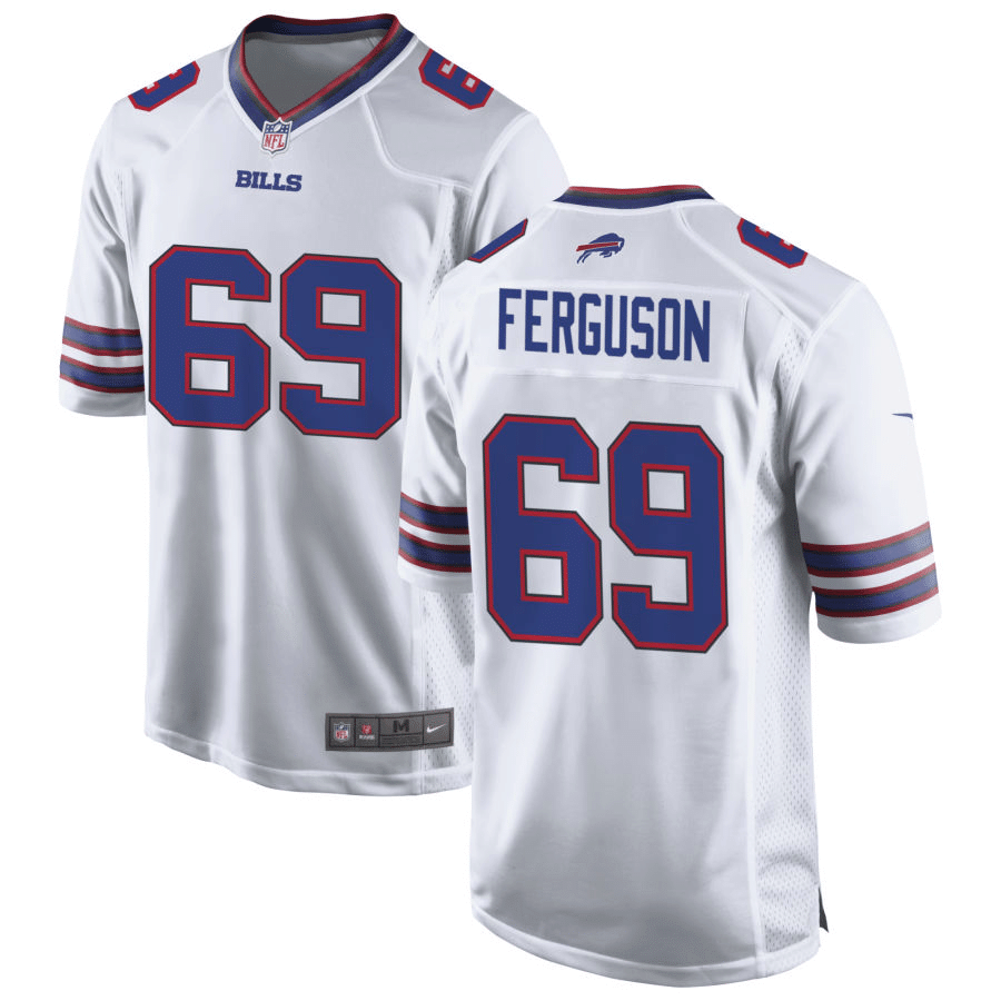 Reid Ferguson Buffalo Bills White Game Jersey