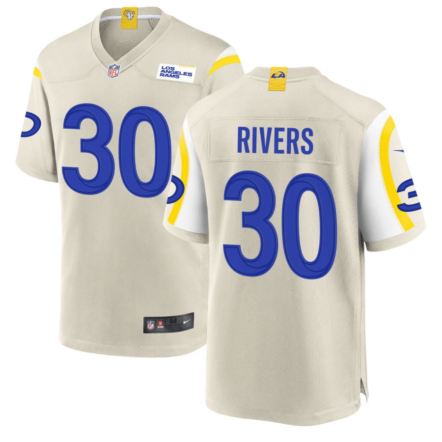 Ronnie Rivers Los Angeles Rams Bone Game Jersey