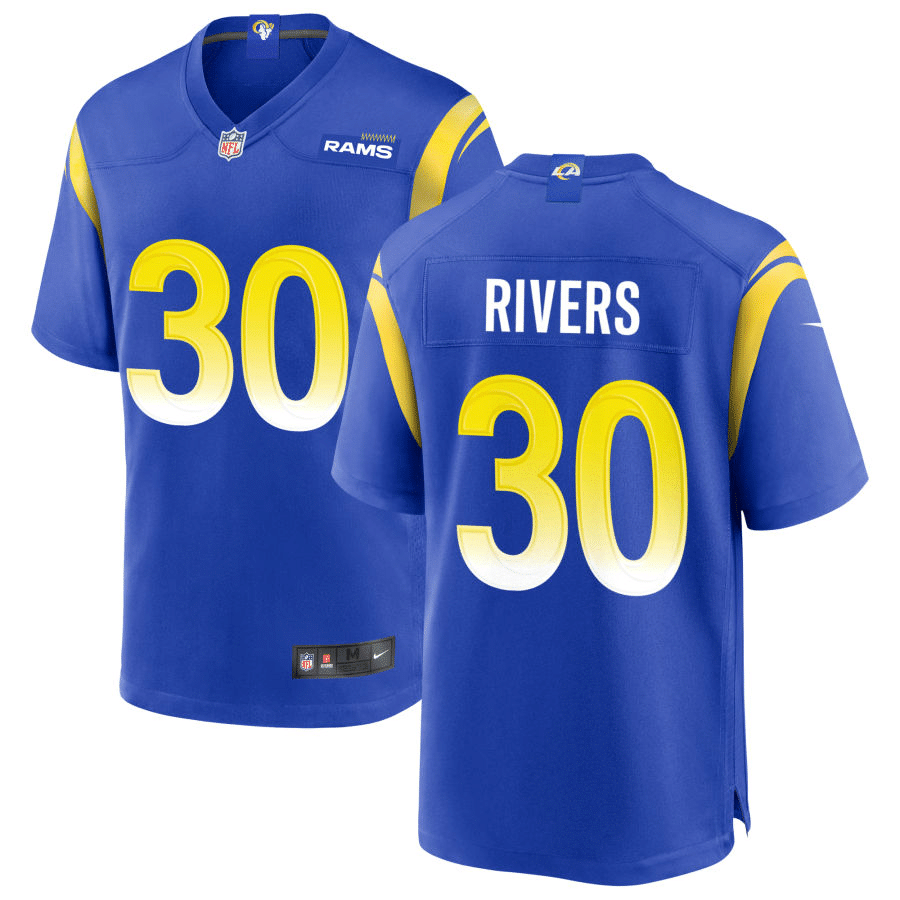 Ronnie Rivers Los Angeles Rams Royal Game Jersey