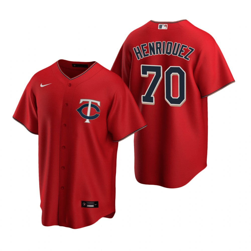 Ronny Henriquez Minnesota Twins Alternate Red Baseball Player Jersey