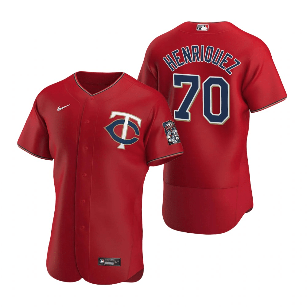 Ronny Henriquez Minnesota Twins Alternate Red Baseball Player Jersey